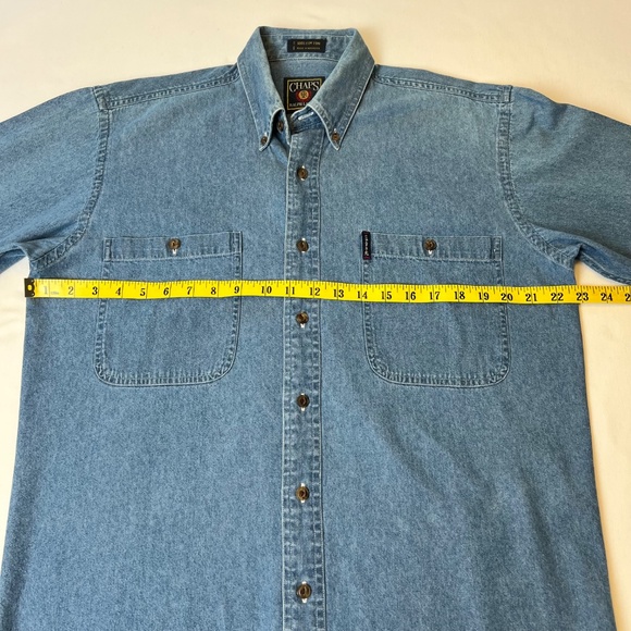 Ralph Lauren Chaps Vintage Denim Button Down Long Sleeve Shirt - Picture 3 of 8